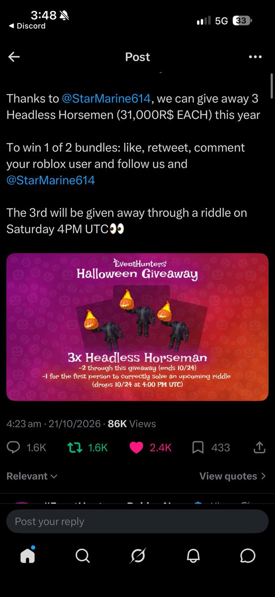 Robloxaccadomy's tweet photo. @RBXEventHunters @StarMarine614 Done and my user is Imaercius https://t.co/8XdK7mzhyd