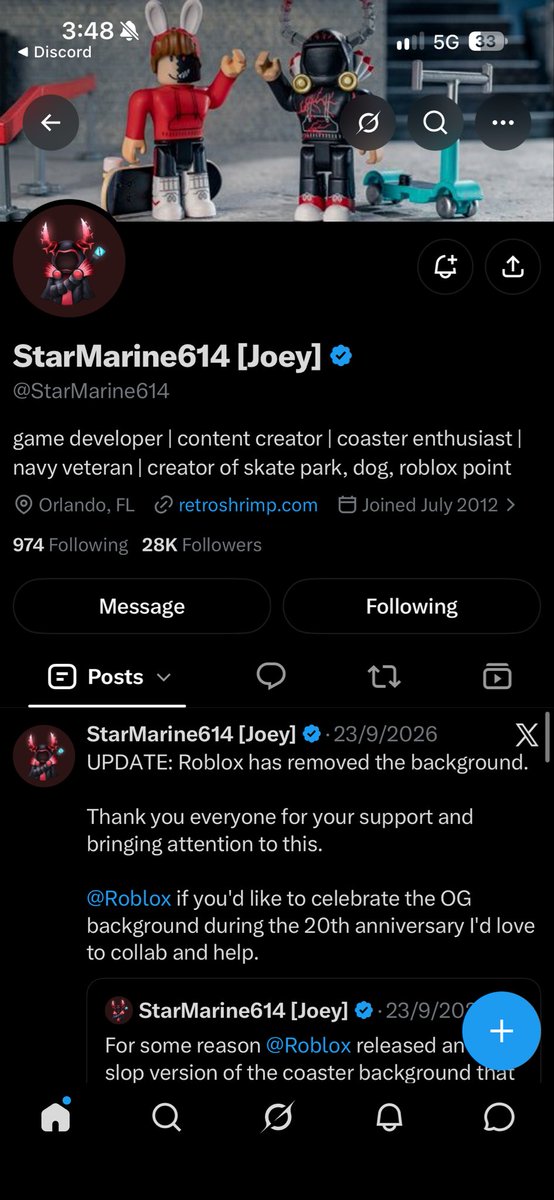 Robloxaccadomy's tweet photo. @RBXEventHunters @StarMarine614 Done and my user is Imaercius https://t.co/8XdK7mzhyd