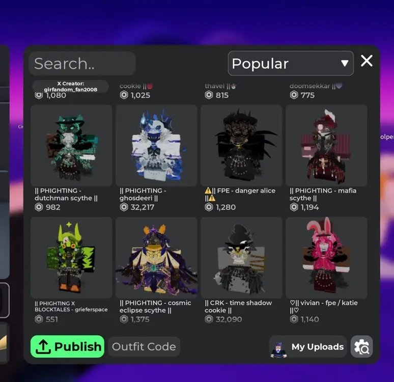 evilshitinator's tweet photo. hi everypheral, be aware that SOMEONE is uploading private ugc to cac community outfits. Caught them using mine and when I tried to confront them they avoided me so im posting it here. Yk who you are

Even removed my ugc after avoiding lmfao ur not slick
#phighting #phightingtwt https://t.co/j0d6FB3rvO