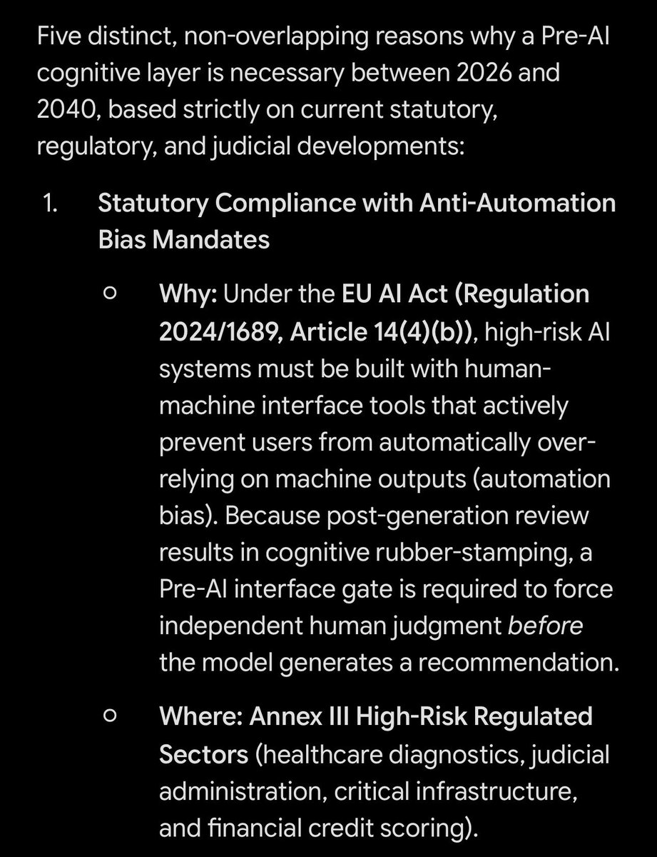 DevikaToprani's tweet photo. Five distinct reasons why a #PreAIPromptGate is necessary between 2026-2040 based on current statutory, regulatory and judicial developments. 

Point 1 https://t.co/1v0NOsPke7