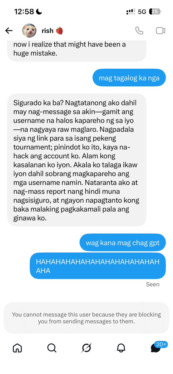 hiiroaa's tweet photo. HAHAHAHAHAHA pustura palang talaga ng unang message hacker na https://t.co/aD7B0OycJF