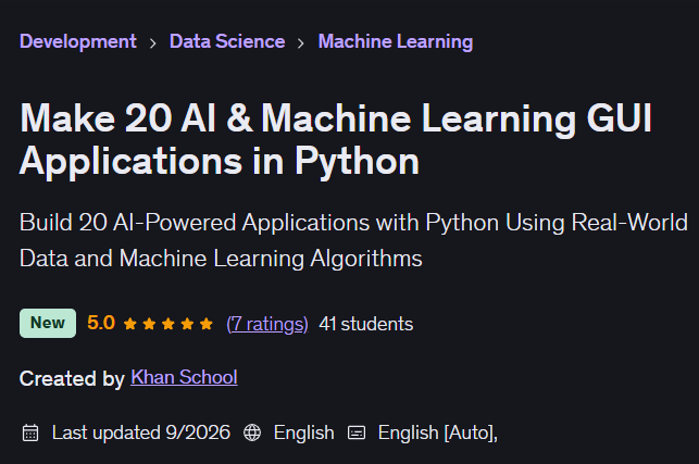 clcoding's tweet photo. Build 20 AI & Machine Learning GUI Applications using Python!

Want to turn your Python skills into real-world AI projects?

Explore 20 GUI application ideas that combine Python, AI, and Machine Learning to help you learn by building practical projects.

Learn. Build. Experiment. Improve your skills.

Read the complete guide:
https://t.co/EUncnQNmbL