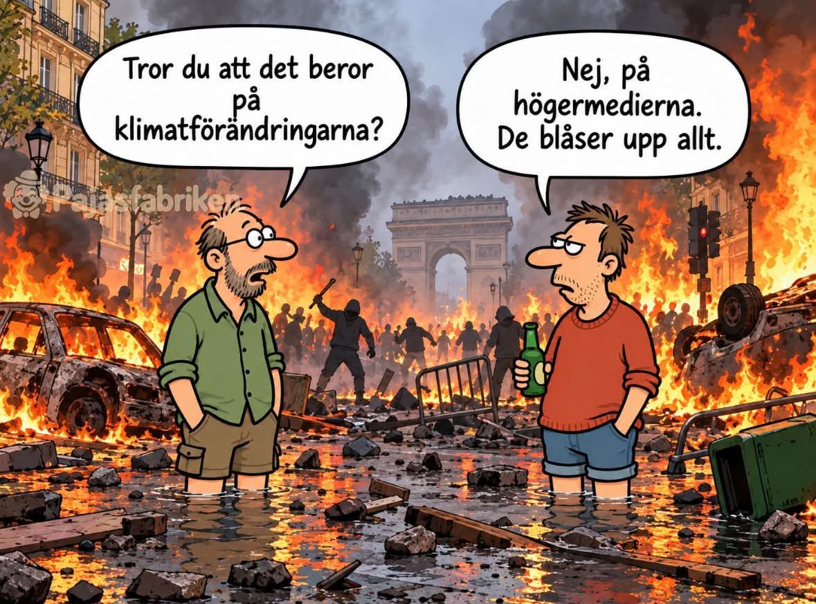 lindbergpolemik's tweet photo. Förklaringen till upplevt kaos i Frankrike. 😀 https://t.co/675X4OQoaD