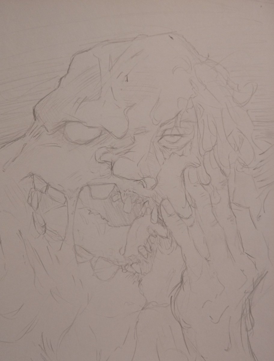 RayzinChan2's tweet photo. Wip do cara de barro (pia do pé vermelho) https://t.co/nisrTFqOSR