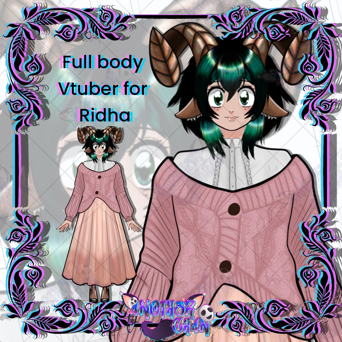 4noth3rD33z's tweet photo. Full body model for ridha!!

✨️🐈‍⬛️✨️// #digitalart #vtuber #artist #digitalartist #art #animestyle #memeart #vtuber #pngtuber #discordreactive #vtubermama #vtuberartist https://t.co/sSY8Hn5Bc8