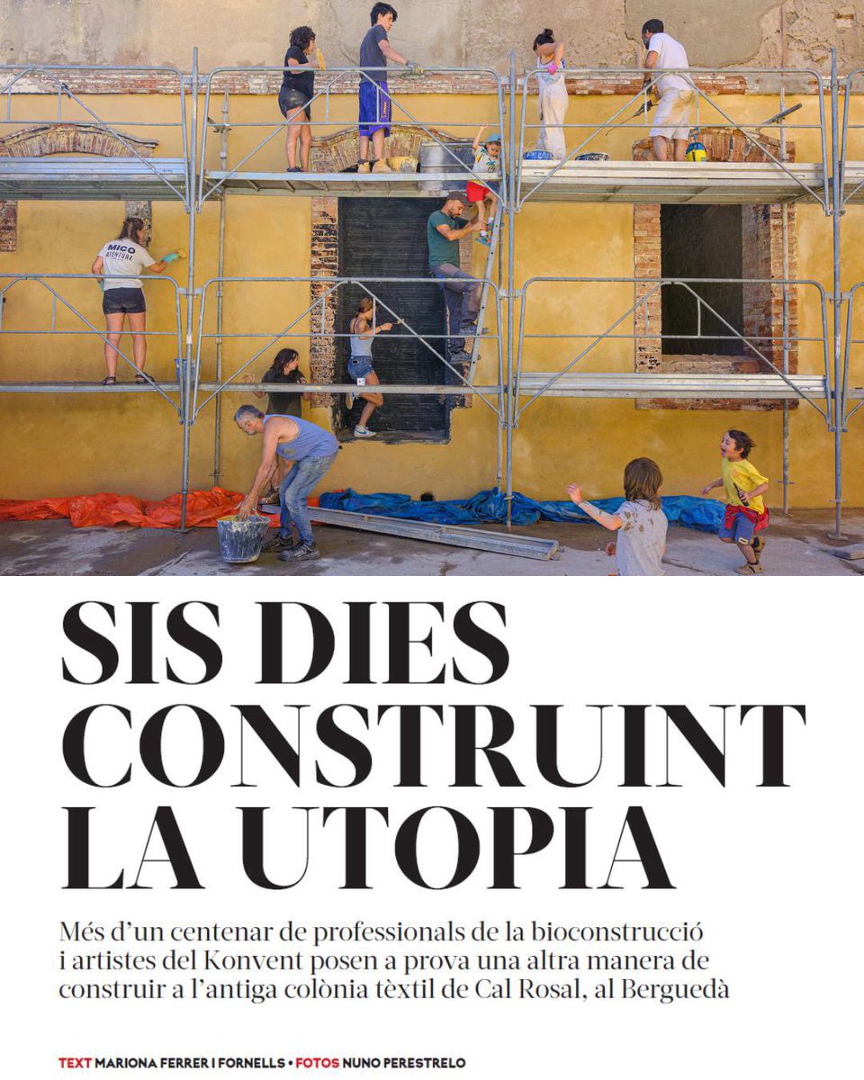puntzero's tweet photo. Sis dies construint la utopia.
Per @Mariona_Ferrer

Vam viure a Konvent una experiència difícil d’explicar. En vaig sortir conscient que havia sigut testimoni d’un moment únic i amb una certesa: hi ha altres maneres de construir, de treballar i de fer cultura.

F @nunoperestrelo https://t.co/MwLxd2qspt