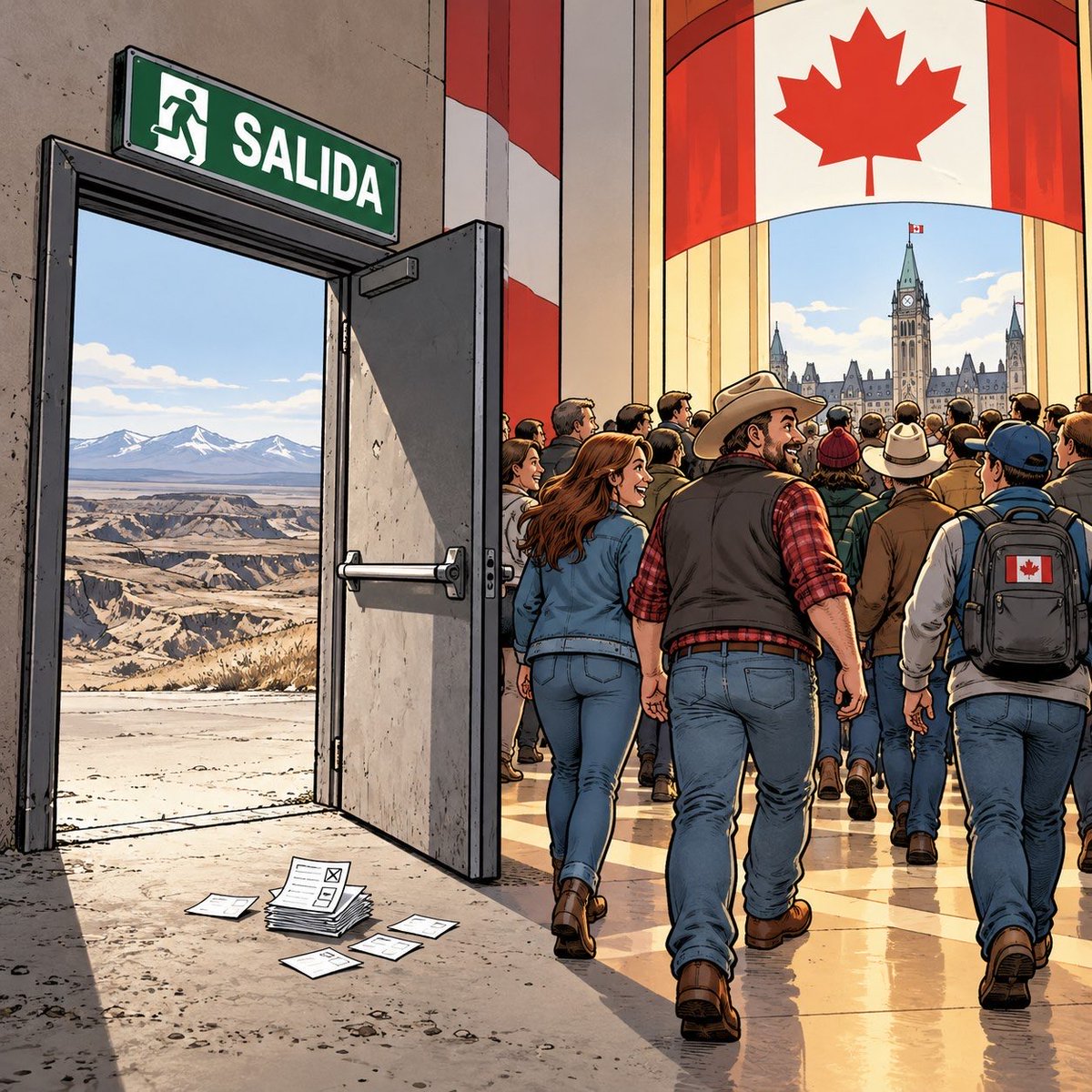TTiTTulares's tweet photo. Alberta ha votado mayoritariamente a favor de permanecer en Canadá, frenando la vía separatista en la provincia.
#Alberta #Canadá
🌶️ La puerta de salida se quedó sin mayoría. https://t.co/BOwPZiRO1W