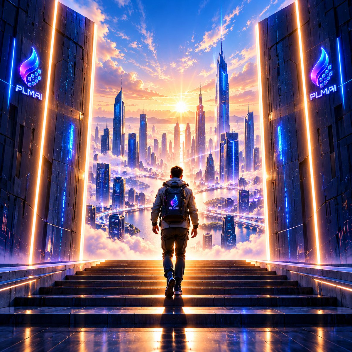 PLMAI_Global's tweet photo. Step onto the staircase to a new AI era https://t.co/yi7sffdnsZ