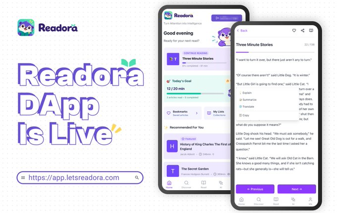 btcoindown's tweet photo. My bookmarks are full of articles I meant to come back to. Remembering why I saved each one is another story 😅

That’s what caught my eye about #Readora from @letsReadora: AI-assisted reading, questions in context, and connections between the things you read.

For crypto research, that feels useful. A technical concept in one article often explains something in another, but those connections get lost across tabs. I like the idea of building a knowledge base as I read.

There’s also Proof of Attention and $TIMBER, designed to reward meaningful reading. A nice extra incentive, though the part that interests me most is being able to revisit a topic without starting my research from scratch.

#Readora