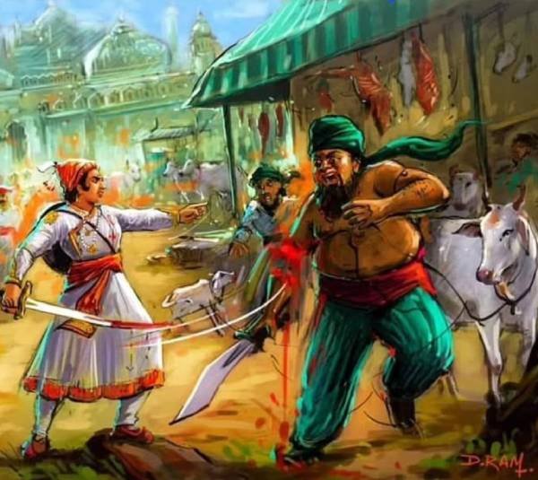 DesiMonarch_'s tweet photo. The image which has Aura of a True Hindu King who Protected Gaumata from Mlecchas https://t.co/FY60M67WC1