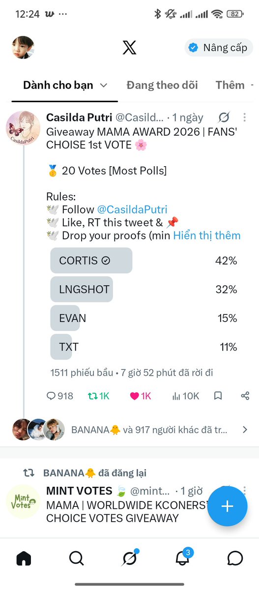 KimChuHn2bfm's tweet photo. @CasildaPutri I vote for #CORTIS #20206MAMAVOTE https://t.co/D42ZcfDrlW