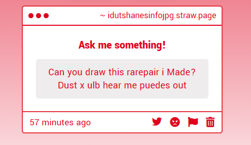 IDUTSHANE_DARK's tweet photo. oooo, i like that idea, ive actually thought of that ship but i never looked into it, I will start drawing it right now! https://t.co/G1BB1DpBQa