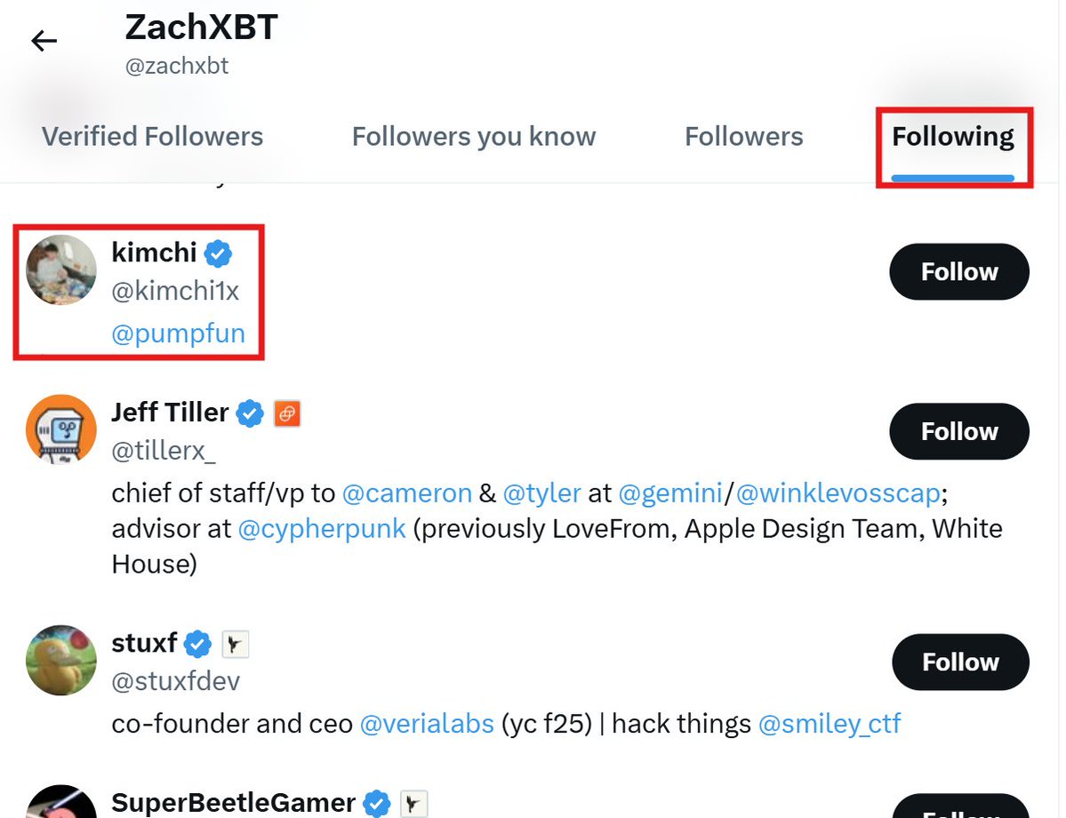 0xkekov's tweet photo. ZachXBT just followed kimchi

I think it's time to short $pump and I advise kimchi to get the best lawyer on this planet https://t.co/AoP39j1s2h