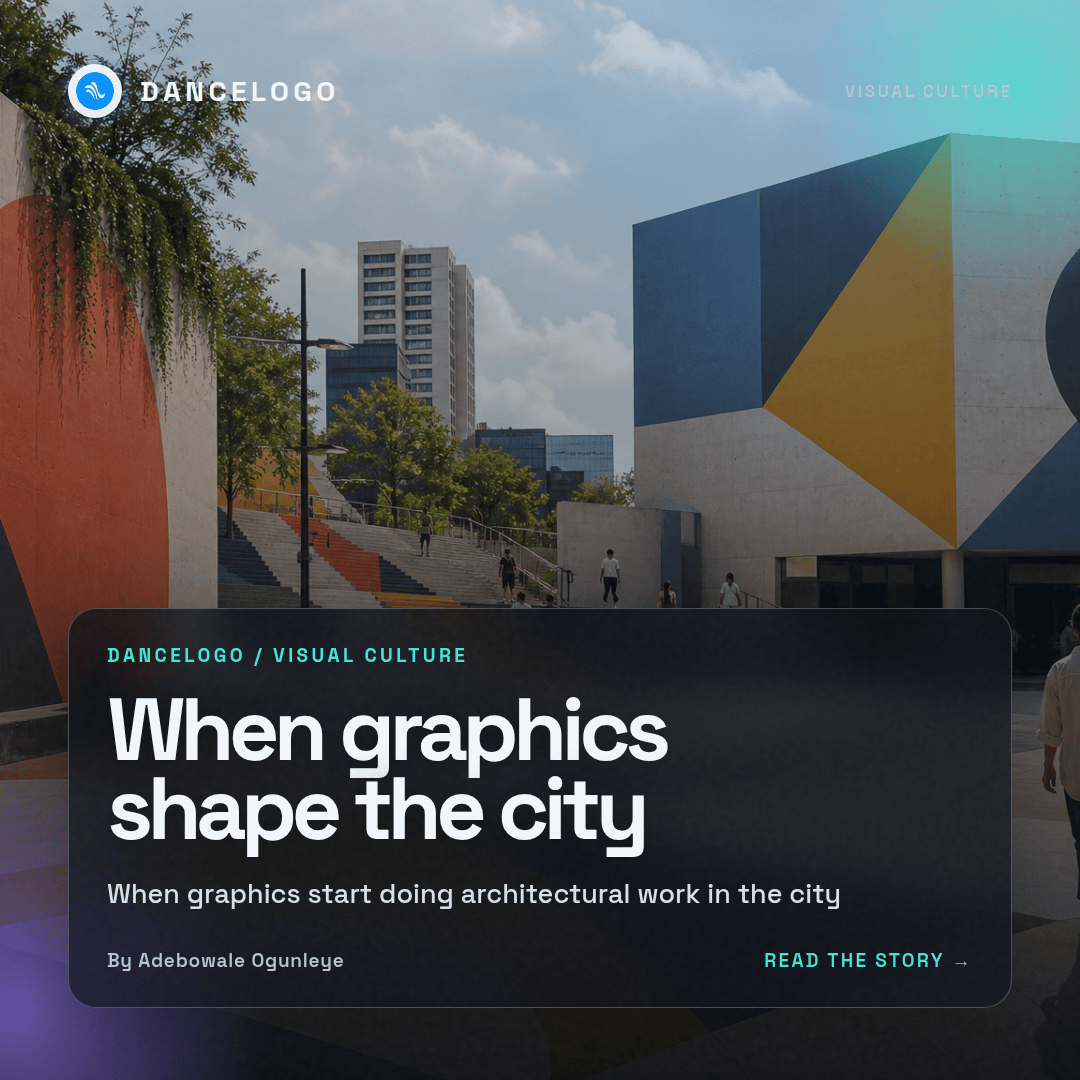 Alecusss's tweet photo. Graphics can act like architecture — changing perception, directing movement, and signaling who belongs in public space.
#DanceLogo #UrbanDesign

https://t.co/3Asq2k5MvM https://t.co/dUkkQIacsi