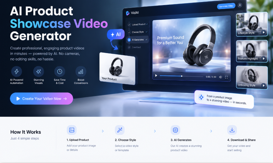 Creatok_blog's tweet photo. AI Product Showcase Video Generator: A Guide for Sellers https://t.co/MShOzfhP3U https://t.co/2LvuODwmHy