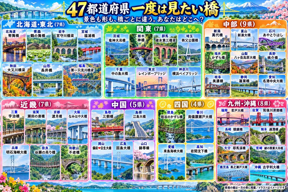 yakousei789's tweet photo. 「47都道府県」別
1度は見たい橋はこれ https://t.co/JrpA1O9aiL