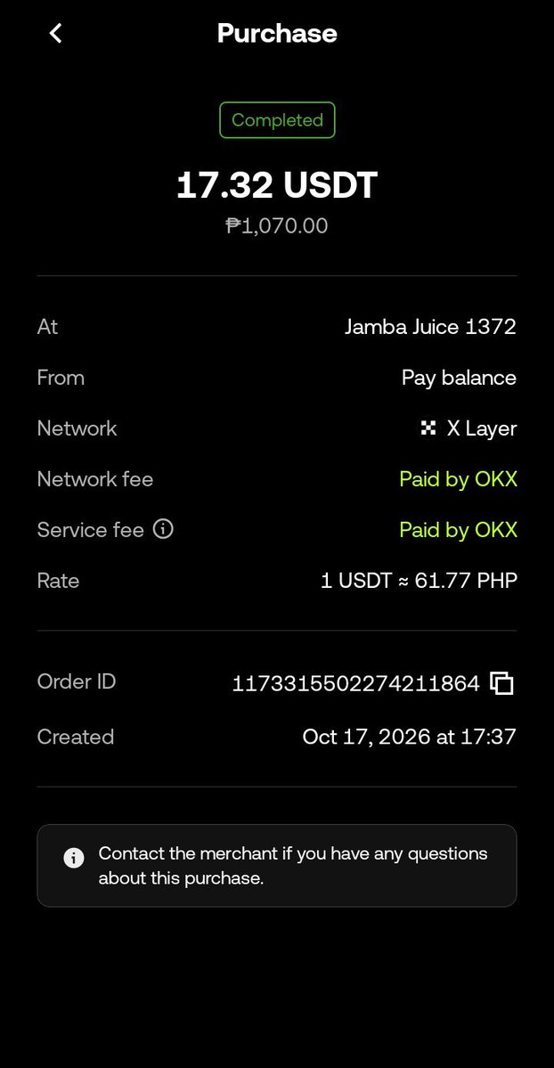 mxvi_fx's tweet photo. Paying for the squad's Jamba Juice using OKX Pay! 💸🥤 Zero fee, hassle-free checkout.   #OKXPay #OKX #SquadGoals https://t.co/eomKCNTLEA
