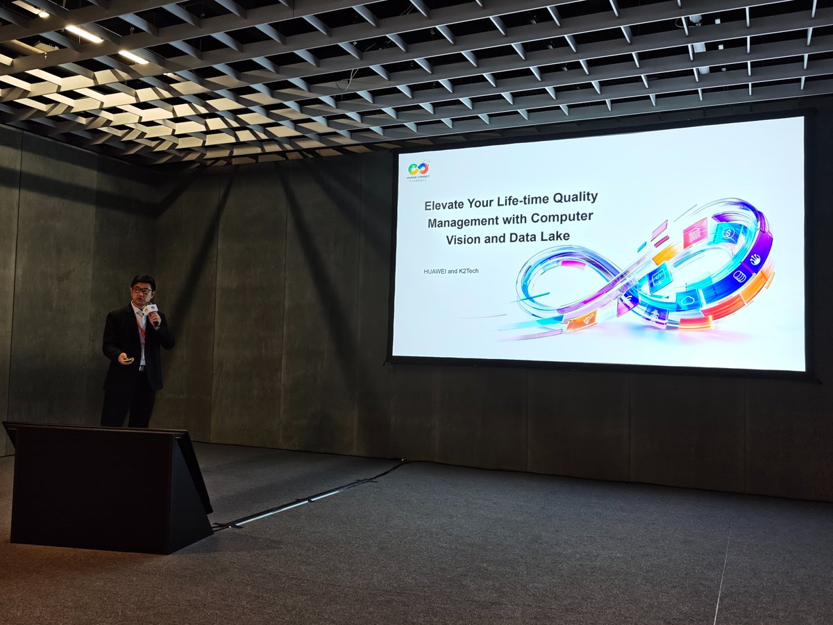 K2TECH_AIVISION's tweet photo. 🚀 AI-Powered Quality Inspection Goes Global!

K2TECH has partnered with Huawei's Manufacturing and Large Enterprise Corps to launch an industrial quality inspection solution at Huawei's European event in Florence, Italy.

#K2TECH #Huawei #IndustrialAI #MachineVision https://t.co/k8sWSMrZ78