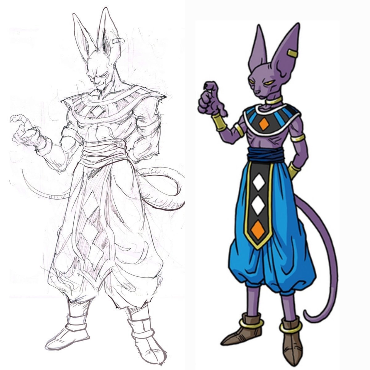 daily1punch's tweet photo. Beerus Sketch by Yusuke Murata https://t.co/JOFgsj7WGF
