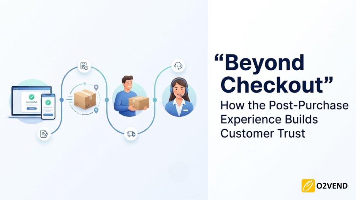 O2Vend's tweet photo. Checkout is just the beginning! π¦ Build customer trust, encourage repeat sales, and grow your eCommerce business with O2VEND. π
Learn More: https://t.co/gNwcKrOF5V
#O2VEND #Ecommerce #CustomerExperience #CustomerRetention https://t.co/vVjNB7d9iv