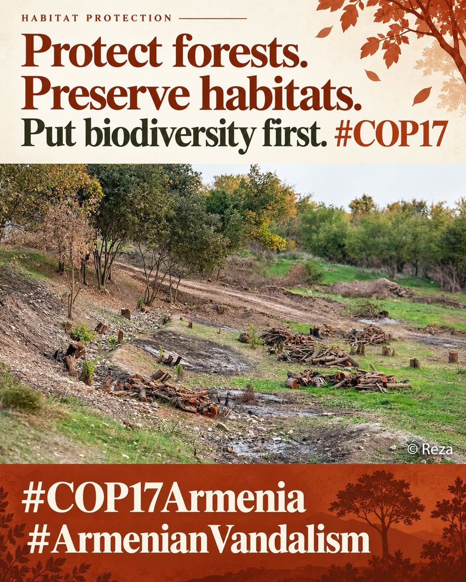 GozRmin's tweet photo. #Armenia #BiodiversityAction #COP17Armenia #COP17hypocrisy #COP17 https://t.co/Luc49lqj14