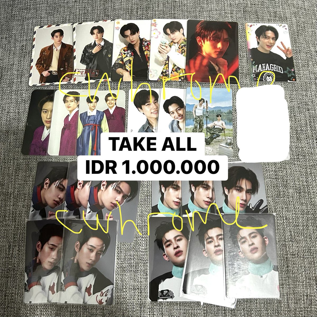 cwhrome's tweet photo. [HELP RT]

WTS | Want to Sell✨

Aab pc pondphuwin perthsanta williamest
girls

SOLD AS SET PER PHOTO

❌Admin shopee
✅ Only ship in Indonesia

#ตลาดนัดgmmtv #ตลาดนัดปอนด์ภูวินทร์ https://t.co/3C15EOLrKH