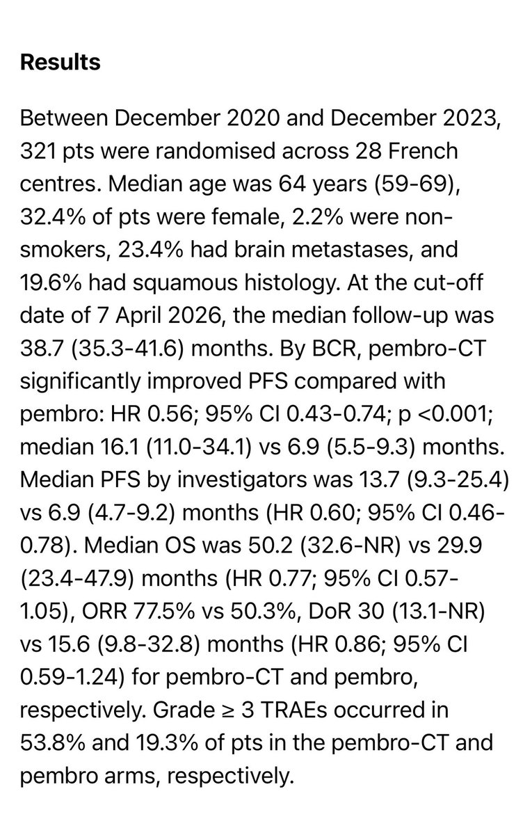 Dr Riyaz Shah ESMO 2026 slide: PERSEE (GFPC 01-2020)