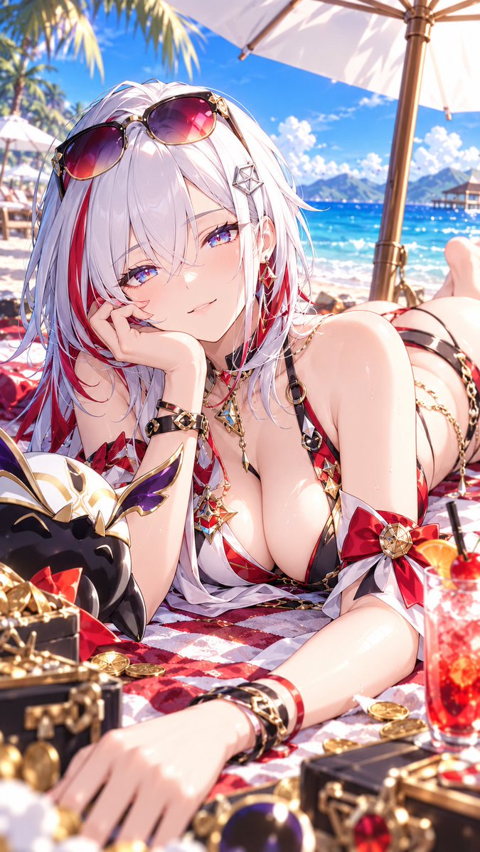 TokenBlack31's tweet photo. #HonkaiStarRail #HSRFanart #waifu #HSR HSR Beach Collection Part 2 https://t.co/k5b4psKRIJ