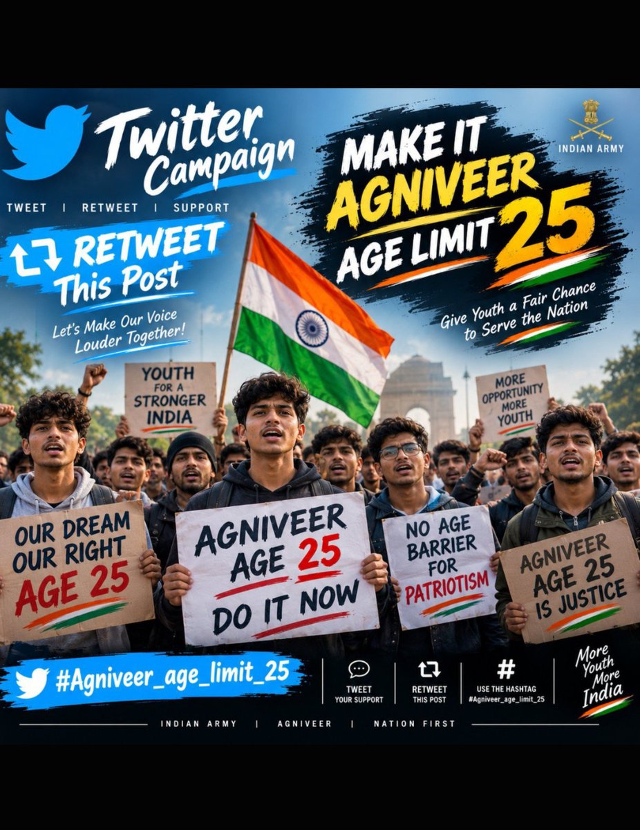 SantoshYadavxxi's tweet photo. #Agniveer_age_limit_25 @narendramodi @AmitShah @rajnathsingh @adgpi https://t.co/mwxA8PXdGO