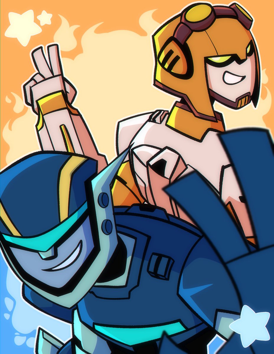 maxicaiman's tweet photo. been wanting to draw these two for a bit, one of my favorite twin duos ever!! we love you Jettwins 🔥🌪️#TransformersAnimated https://t.co/4p2RMF17fU