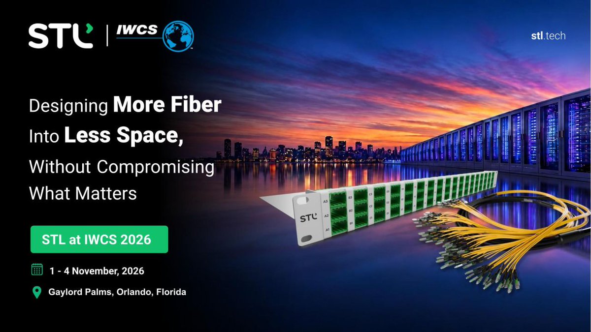 STL_Tech's tweet photo. AI data centres need more connectivity. Their racks and pathways do not get unlimited space.
That tension is creating some interesting engineering questions around fiber density, airflow, fire performance and the physical footprint of interconnect cabling. https://t.co/JBOf47gzTv