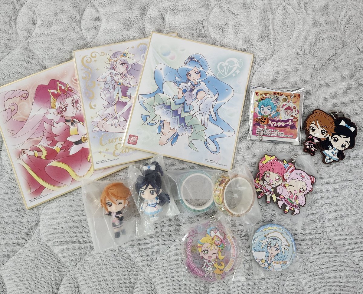 riramaru_maru7's tweet photo. プリキュアも一部グッズ整理のため
交換またはお譲りいたします(>ㅿ<;;)
マスキングテープはマリンとパパイヤです。
【譲】画像のもの

【求】定価以下(50円～)＋送料 orアンサー、ニャミー、ウインクのグッズ
一応他にもあるのでまた整理次第あげます
リプ欄続き↓↓↓ https://t.co/YOjKKlyDNd