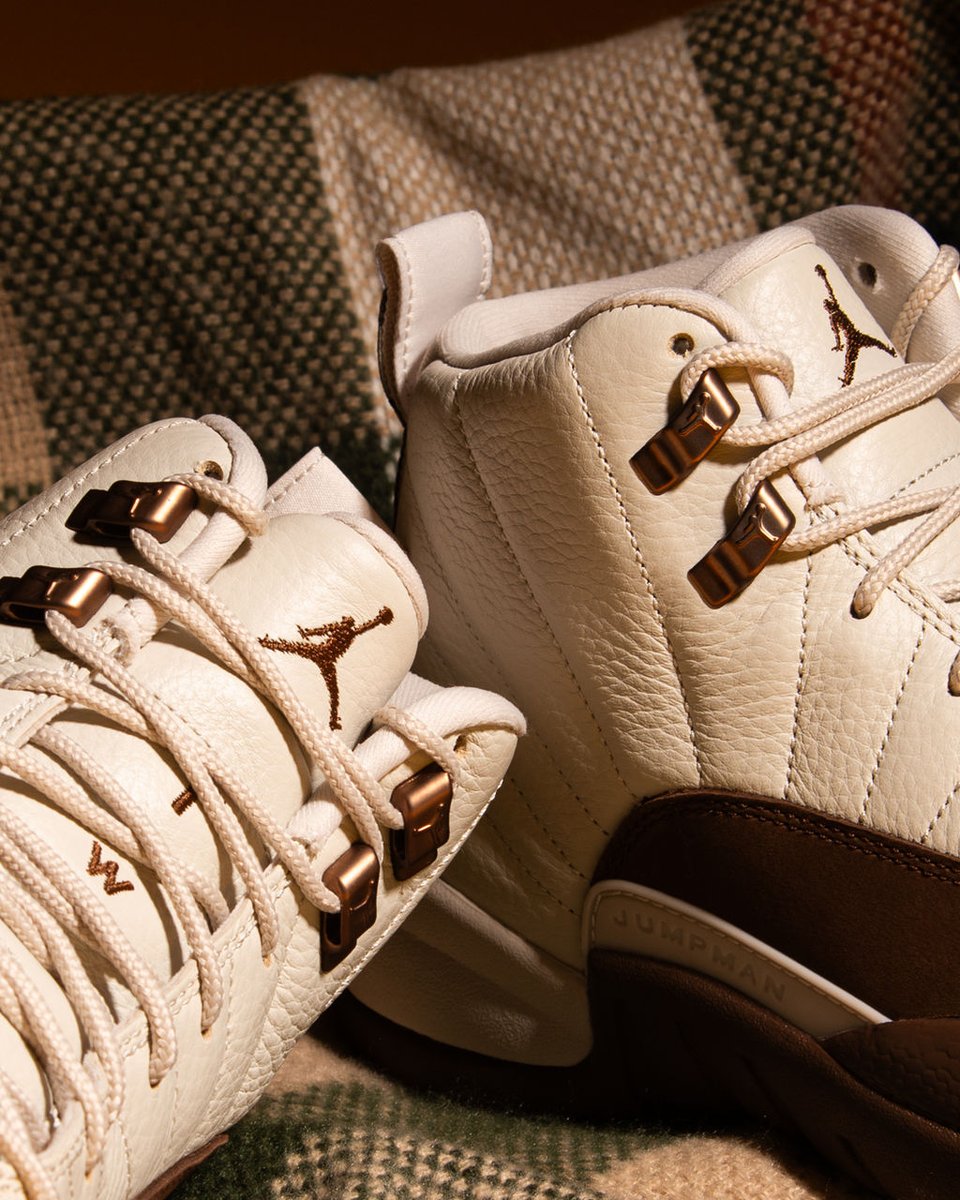 footlocker's tweet photo. Bring the heat in more than one way 🔥

The Air Jordan 12 Retro "Fireside" drops at Foot Locker on 10/24. Launch reservations close on 10/23 at 4 PM ET. https://t.co/zrVMqAMVTK