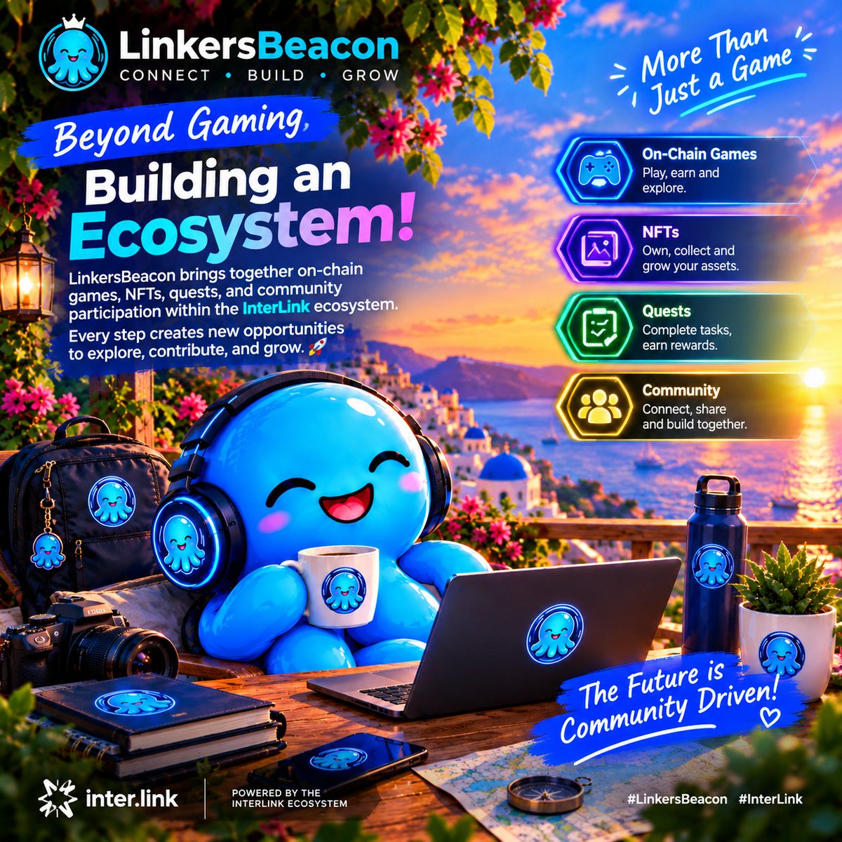 UdofiaValiant's tweet photo. LinkersBeacon leverages smart contracts to power on-chain activities, bringing transparency and verifiability to gaming and rewards within the InterLink ecosystem.

Beyond playing, it’s about building trust through on-chain participation.

#LinkersBeacon https://t.co/Tv0iKDRnm3