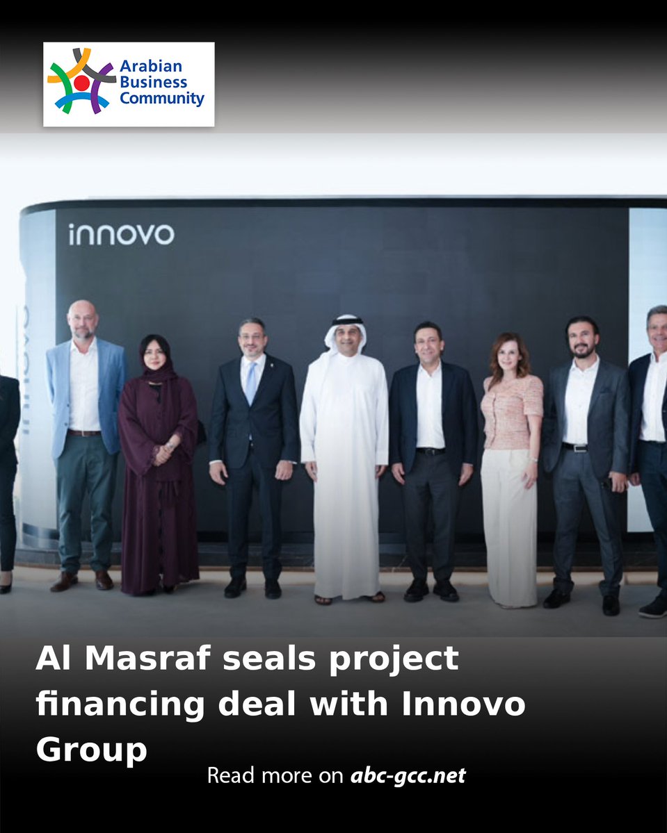 ABCinGCC's tweet photo. @AlmasrafUAE has announced that it has inked a major project financing deal with @Innovo_Group, an industry leader in construction and development across the built environment.
Read more on https://t.co/RHkfShT6Dt
#ABCNews #ProjectFinancing #Construction #Developments https://t.co/XqM6uPdY2O