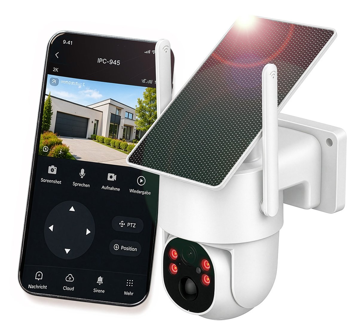 PEARLGmbH's tweet photo. •2K-Outdoor-Überwachungskamera mit hochauflösendem 4-MP-Sensor
•Dualband-WLAN für optimale und stabile Verbindung zum Heimnetz
•Autark und kabelfrei dank Akku und 3-Watt-Solarpanel
•Wettergeschütztes Gehäuse nach IP65 für Montage im
https://t.co/Y7cLaEqQvg https://t.co/HnU8m9sk04