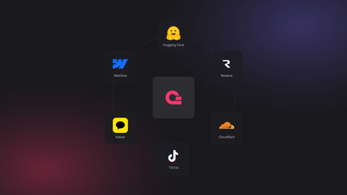 appwrite's tweet photo. Announcing six new OAuth2 login providers in Appwrite Auth 🔥

Hugging Face, Resend, Cloudflare, TikTok, Kakao, and Webflow are now supported.

Enable them in the Console and use the same OAuth2 login flow.

Learn more: https://t.co/oY8WCuG8c4 https://t.co/8AIR8xcPSu