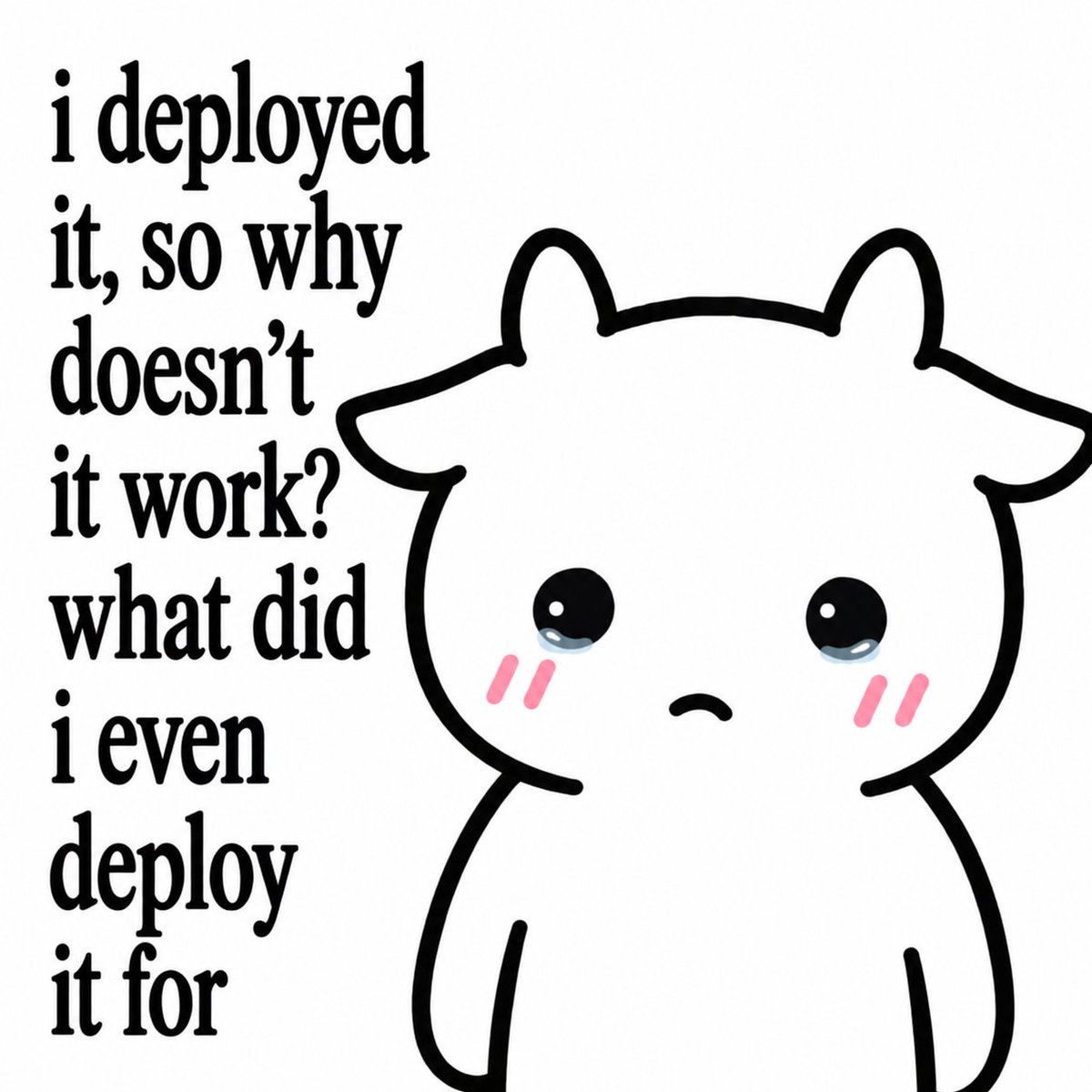 helloGENCOW's tweet photo. #meme #gencow #deploy https://t.co/Ng5J7oGamX