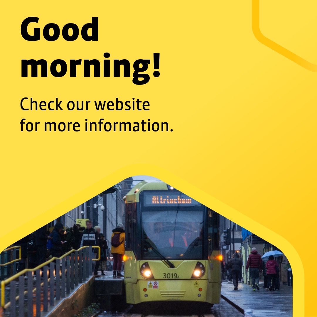 BeeNetwork's tweet photo. Good morning all, Chloe signing in.

We’ll be here to help with your journeys until 8pm this evening. 

Don’t forget to check our travel alerts hub for any disruption to services: https://t.co/8WBk1HCw6U📱

Take care all. https://t.co/m4FNGdDSms