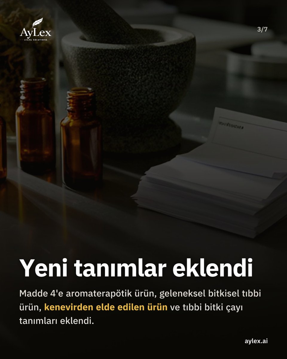 AyLexHukuk's tweet photo. Beşeri Tıbbi Ürünler İmalathaneleri Yönetmeliği'ne kenevirden elde edilen ürün tanımı eklendi. 21 Ekim 2026 tarihli Resmi Gazete'de yayımlandı, aynı gün yürürlüğe girdi. https://t.co/HLzghJwtbu