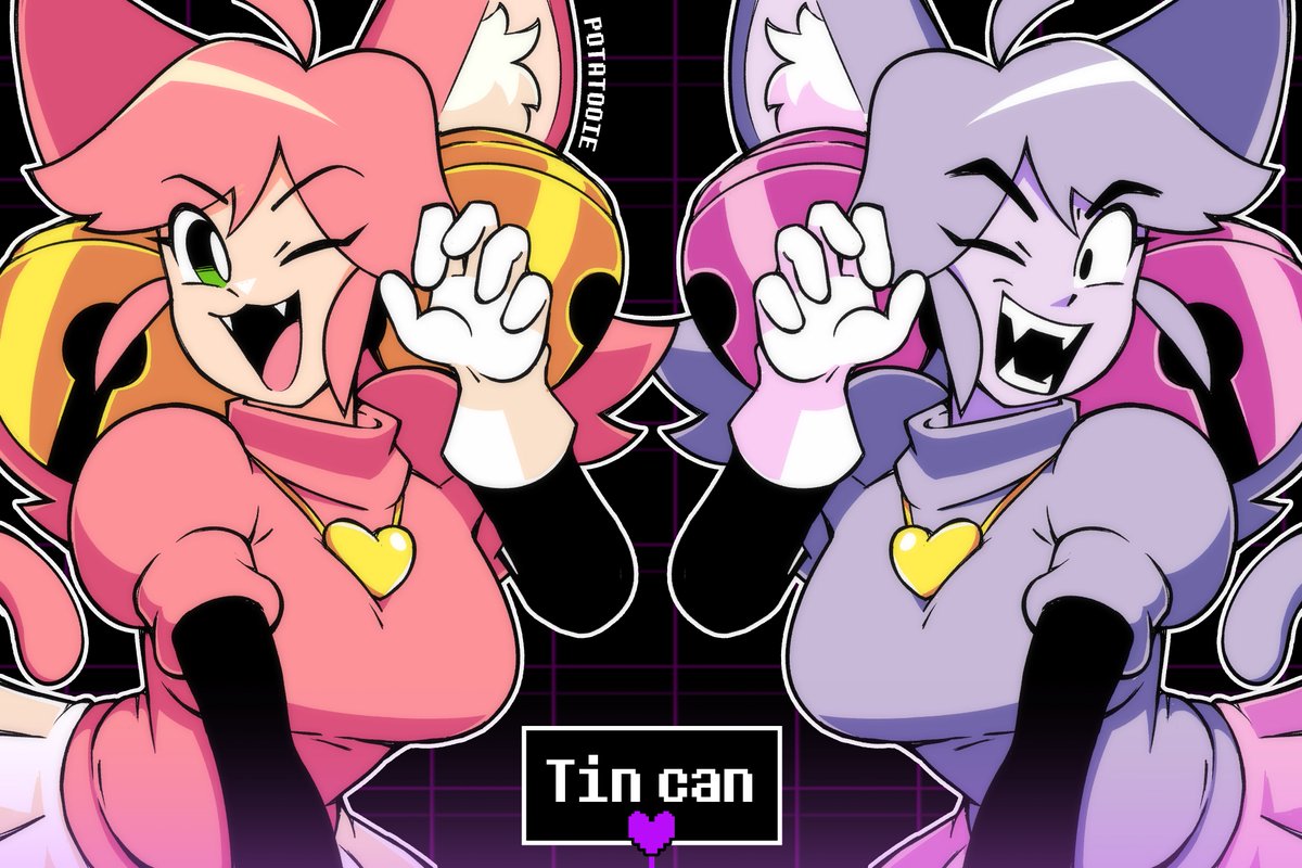 potatooie's tweet photo. say something                       say something
nice to pink?                            NASTY to us!!
 
#deltarune #art https://t.co/jibzB8thtl