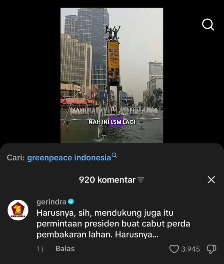 itszweedy's tweet photo. Admin gerindra nih berani yapping di tiktok muluu 🙄🙄 https://t.co/tKXJZdAPL8
