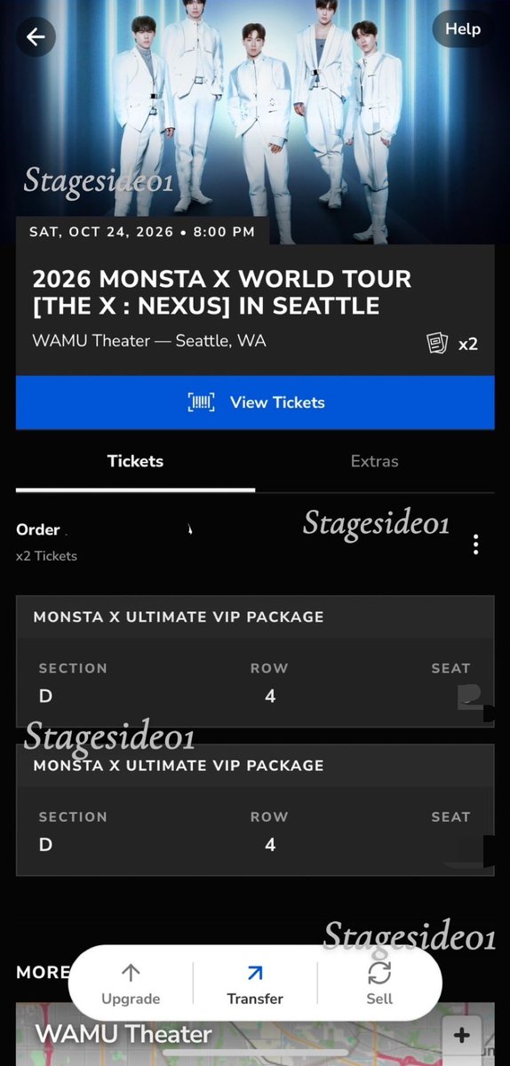 StageSide01's tweet photo. WTS | 2x MONSTA X VIP Tickets 🇺🇸
Seattle • Oct. 24, 2026
THE X : NEXUS
ULTIMATE VIP Package

WAMU Theater
Open to offers.
Proof available + FaceTime ✅.

DM for details.

#MONSTAX #MONSTAXVIP #MONSTAXSeattle #WTS https://t.co/90bfp1A3Sh