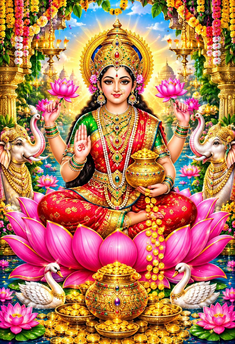 Rituverma51's tweet photo. Fortune can change overnight, but Maa Lakshmi’s blessings give you the strength to rise again. https://t.co/fVT2GdaOuk
