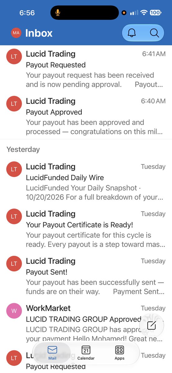 MohamedFat84194's tweet photo. @RIPS I never thought I’d enjoy checking my inbox this much! 😊 

Watching you and Jack has honestly changed my trading so much. Nigel is an absolute legend too, of course, but I just can’t trade like him, although his numbers definitely speak for themselves! 

I’ve learned loads from you guys, and the banter is always hilarious!

Just got my 6th payout in 3 weeks, all from the same two funded accounts! Still can’t quite believe it.

Massive thanks to you guys! 👊

P.S. We definitely need to work on your German! 🇩🇪