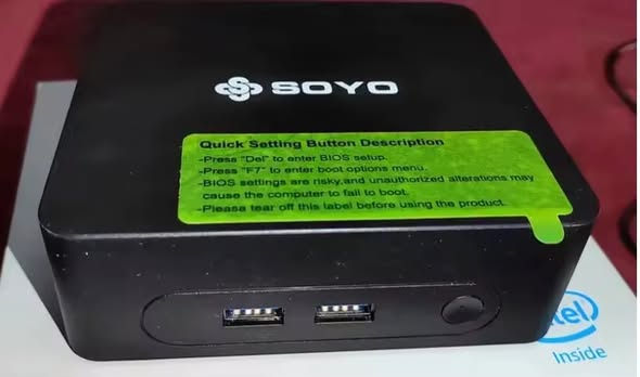 MiniPC_Club's tweet photo. Is the SOYO Y5 the cheapest mini PC of 2026? We’ve taken an in-depth look 🔍

- Intel Core i3-4030U (2 cores / 4 threads)
- 8 GB DDR3 RAM
- 128 GB M.2 SSD
- 4K at 60 fps via HDMI
- WiFi 5, Bluetooth 4.2, Gigabit Ethernet, and USB-C
- VESA mount included

👉 Review:
🔗 https://t.co/Ruogy7E2b1
