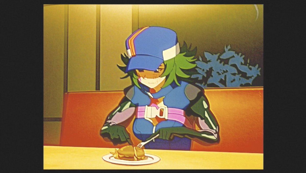 TempestsArc's tweet photo. I find it so funny that she deadass eats burgers with a fork and knife dude like you’re cute as fuck and you don’t know how to eat a burger😭😭😭 https://t.co/6ccA7gbuD0