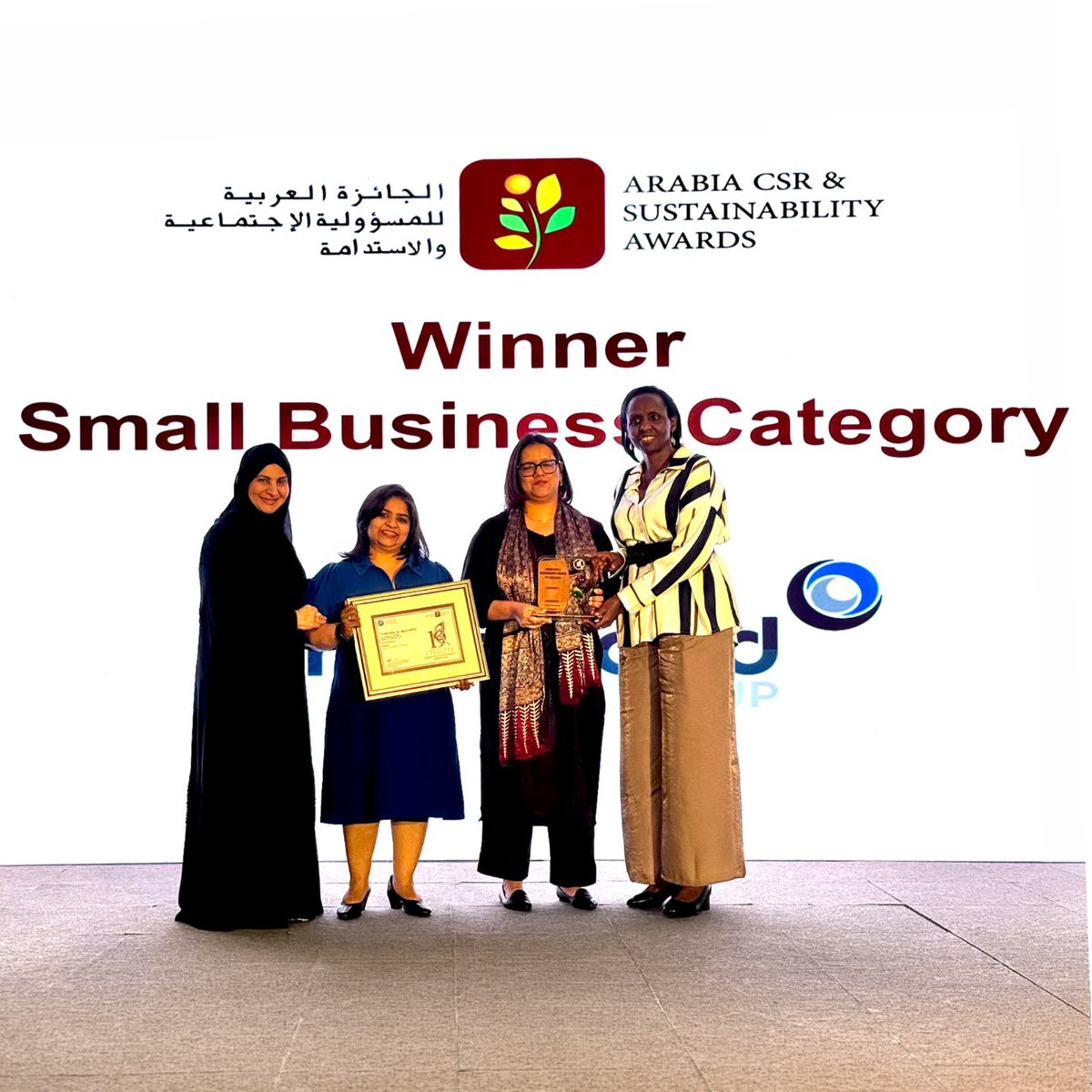 TransworldTweet's tweet photo. Six years. Six awards. Countless lessons.
We are humbled to receive the Arabia CSR & Sustainability Award for the 6th time in the Small Business Category. Each year, the application process challenges us to reflect, learn, improve, and strengthen the way we embed sustainability into our business and communities.
 
This recognition belongs to our employees, NGO partners, clients, vendors, and every stakeholder who joins us on this journey. Thank you for helping us turn intent into impact.
 
The jury noted that for us, sustainability isn’t a separate programme but runs through our purpose, governance, operations, and culture. It is not an adjunct to business, it is the way business is run.
 
Here’s to learning, evolving, and doing better every year.
 
#Transworld #Sustainability #ESG #CSR #ArabiaCSR #ProudMoment