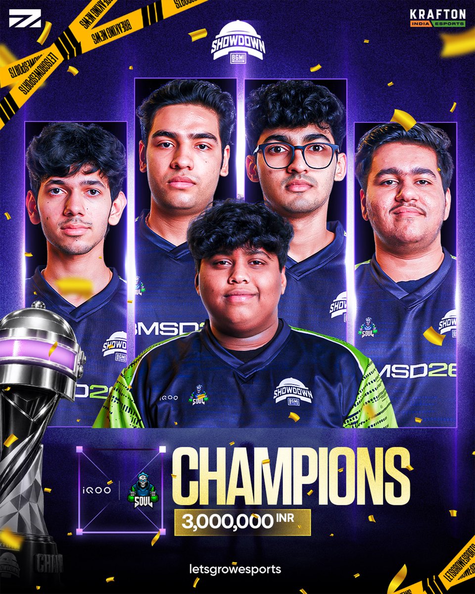 TechSAM009's tweet photo. 📢 iQOO SOUL -BMSD 2026 Champions 🏆🎉. Congratulations to the team🎉🙌 https://t.co/Gi7XU8B7vq