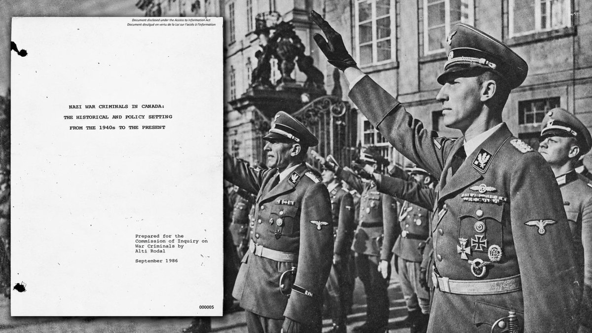 Antithese_Media's tweet photo. Quarante ans de censure levés. Un rapport révèle comment les services américains ont fait entrer au Canada d’anciens collaborateurs nazis, parfois sous de fausses identités. Et Ottawa savait qu’il était trompé.

En septembre 2026, la Cour fédérale a ordonné la publication de passages censurés du rapport de l’historienne Alti Rodal, rédigé pour la commission Deschênes en 1985-1986. On y découvre qu’en 1953, une quarantaine de personnes ont été admises au Canada sur simple recommandation américaine, dont certaines connues pour avoir collaboré avec les nazis. 

Un candidat refusé a même été représenté trois mois plus tard avec une nouvelle identité et des documents entièrement différents, via le même service de renseignement de l’armée américaine qui avait exfiltré Klaus Barbie vers la Bolivie.

L’homme qui demandait l’admission de ces candidats sans vérification de leurs antécédents, George McManus, est ensuite devenu le représentant de la CIA à Ottawa. Les noms des personnes admises, eux, restent secrets. 

Lire l'article: https://t.co/8WiAqaETtP